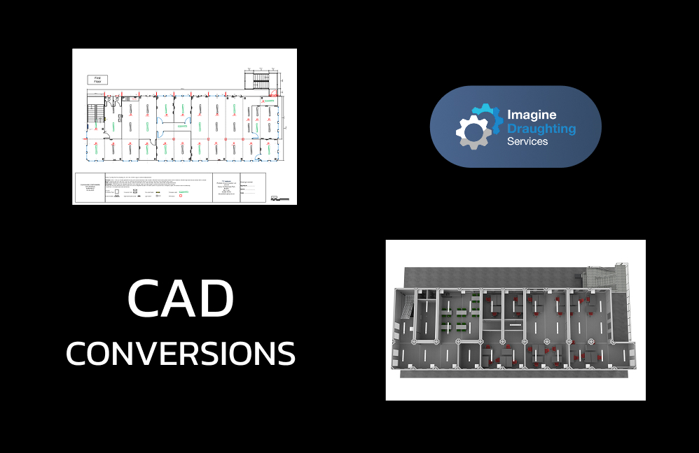 Raster image converted to CAD drawing